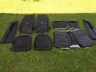 000-0000 1964-1966 Mustang Fastback New Black Pony Deluxe Seat Upholstery And Door Panels