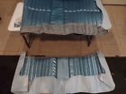 000001 Aftermarket Chevy Impala Blue Rear Vinyl Seat Cover Upholstery New