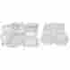 067611white N A Mustang Upholstery Full Set With Front Bucket Seats White Pony Inter