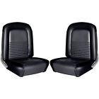 068163-l-958  Distinctive Industries Ford Mustang Black Front Bucket Seat Covers Pair