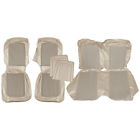 068304parchment Mustang Upholstery Set Bucket Seats Parchment Standard Coupe