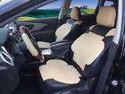 153-black-tan Protech Pu Leather Universal Fit Pair Of Front 756201927874