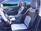 159-black-grey Protech Pu Leather Universal Pair Of Front Car 756201927881