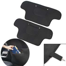 22shopde 420015108599 Car Seat Back Anti Child Kick Pad Mat Cushion W Pocket For Tesla Model 3 17-19