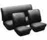 43-1123-01 Tmi Vw Seat Upholstery Full Set Black Basketweave Vinyl Fits Beetle 1958-1964
