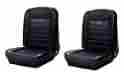 43-70105-958 Tmi Products Deluxe Pony Bucket Seat Upholstery Black 1964 1965 1966 Ford Mustang In Stock