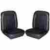 43-70208-958-3437 Tmi 1968 68 Mustang Premium Upholstery Front Only Buckets Black Usa Made