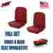 43-70226-2920-2954-stock Tmi Products 1966 Ford Mustang Front Rear Seat Upholstery Red Vinyl In Stock Made By