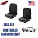 43-70226-958-2949 Tmi Products Front And Rear Seat Covers Upholstery Black 1966 Mustang Coupe In Stock Now