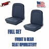 43-71225-2095 Tmi Products Front And Rear Seat Upholstery Blue Vinyl For