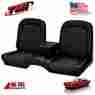 43-71326-958-2949 Tmi Products 1966 Ford Mustang Convertible Black Front Rear Bench Seat Upholstery By