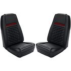 43-72029-3722-801-63 Tmi 1969 Mustang Mach 1 Black Red Premium Upholstery Full Set