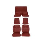 43-72825-2920 Tmi Pony Front Rear Sport Seat Upholstery Maroon Mustang Fastback