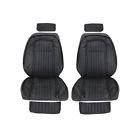 43-73600-l958 Tmi Front Upholstery Leather Black Mustang Sport Seat