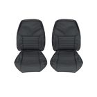43-76600-l741 Tmi Front Upholstery Leather Dark Charcoal Mustang Gt