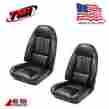 43-80201-2295-3931 Tmi Products 1971 1977 Camaro Front Bucket Seat Upholstery Black Vinyl Made In Usa By