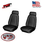 43-80609-2295 43-80209-2295 Tmi Products 1969 Camaro Front Bucket Seat Upholstery Black Vinyl Covers In Stock Now