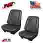 43-82220-2295 Tmi Products 1970 Chevelle Coupe Front Rear Seat Upholstery Black Vinyl In Stock By