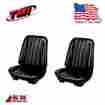 43-82226-2295 Tmi Products 1966 Chevelle Coupe Front Rear Seat Upholstery Black Vinyl In Stock By