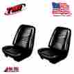 43-82326-2295 Tmi Products 1967 Chevelle Coupe Front Buckets Rear Seat Upholstery Black Vinyl In Stock