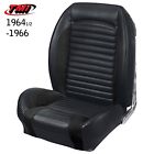 46-70124-6525-99-bks Tmi Mustang Coupe Seat Upholstery Sport Black Gray Stitching