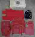 4645541 Al Knoch 53 54 55 Corvette Red Interior Seat Covers Carpet Set Door Panels