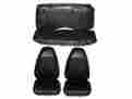 5502-buk-100 Pg Classic 1972 E-body Front And Rear Seat Cover Set Black