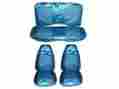 5504-buk-338 Pg Classic 1970 Barracuda Cuda Bucket Seat Cover Set Blue