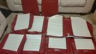 64-65 Ford Mustang Convertible Full Set Deluxe Pony Seat Covers Red White