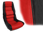 646999976950 Performance Choice 1978-1982 Corvette 2 Tone Leather Seat Covers On Foam Black Torch Red