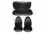 6602-buk-100 Pg Classic 1973-74 Duster Front Seat Cover Set Black