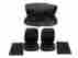 6610-buk-100 Pg Classic 1969 Dart Gt Gts Front Bucket Seat Cover Set Black