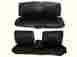 6611-ben-100 Pg Classic 1970 Dart Duster Front Split Benchseat Cover Set Black