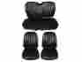 6616-buk-100 Pg Classic 1968 Barracuda Deluxe Fastback Seat Cover Set Black