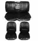 6616ht-buk-100 Pg Classic 1968 Barracuda Deluxe Style Seat Cover Set Black 6616ht-buk-100 Pg Classic 1968 Barracuda Deluxe Style Seat Cover Set Black