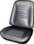 67as10u Pui Chevelle Malibu El Camino Bucket Seat Upholstery Black Pair