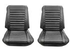 67cs10u Pui Interiors Cutlass Holiday Black Front Bucket Seat Covers By