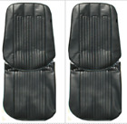 68gs10c Pui Pontiac Gto Lemans Tempest Rear Seat Cover Set Black
