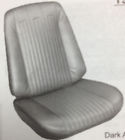 68gs10u-68gs10v Pui Pontiac Gto Convertible Bucket Seat Upholstery Front Rear Black