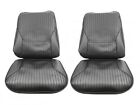 69cs10u Pui Interiors Cutlass Black Front Flip Down Bucket Seat Covers