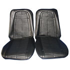 69fs10u Pui 1969 Camaro Standard Front Seat Upholstery Covers Black
