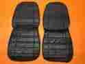 69ksr10u Parts Unlimited Inc P.u.i 1969 Plymouth Roadrunner Satellite Gtx Front Rear Bucket Seat Covers Black 69 69ksr10c