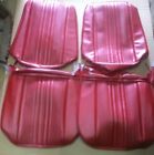 70as31u Pui Chevelle Ss Bucket Seat Covers Red Pair Headrest