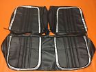 70ksrd10 Parts Unlimited Inc P.u.i 1970 Plymouth Roadrunner Satellite Gtx Custom Decor Front Bench Seat Cover Black