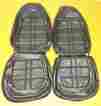 71ksd10u Parts Unlimited Inc P.u.i 1971 Duster Demon Front Bucket Seat Covers Black Buckets Mopar High Back 340