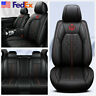 745288062028 Unbranded Black Red Line Pu Leather Car Full