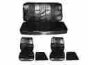 7701-buk-100 Pg Classic 1968 Coronet 500 R T Front Bucket Seat Cover Set Black