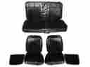 7702-buk-100 Pg Classic 1969 Coronet 500r T Superbee Bucket Seat Cover Set Black