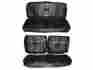 7708-ben-100 Pg Classic 1969 Roadrunner Satellite Bench Seat Cover Set Black
