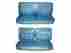 7708-ben-330 Pg Classic 1969 Roadrunner Satellite Bench Seat Cover Set Blue